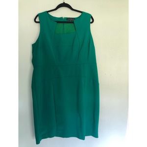Women's Eloquii Dress Green Square Neck Size 20